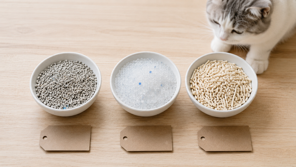Litière tofu, bentonite ou silice : laquelle choisir pour ma litière connectée ?