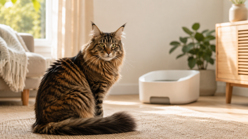 Maine Coon, Norvégien, Ragdoll : quelle litière pour grands chats ?