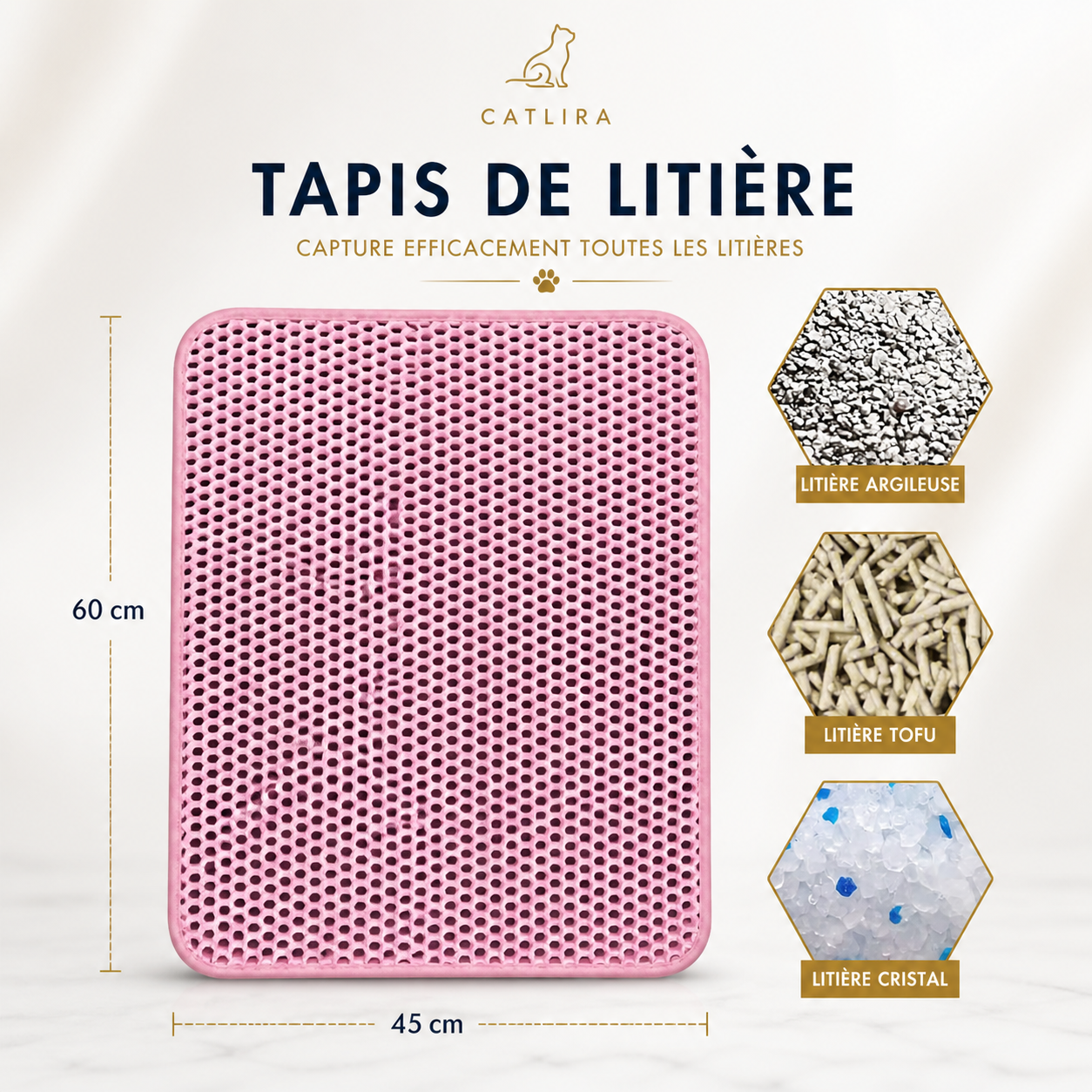 Litière premium CATLIRA pour chat moderne