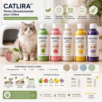 Solution litière connectée CATLIRA — hygiène automatique
