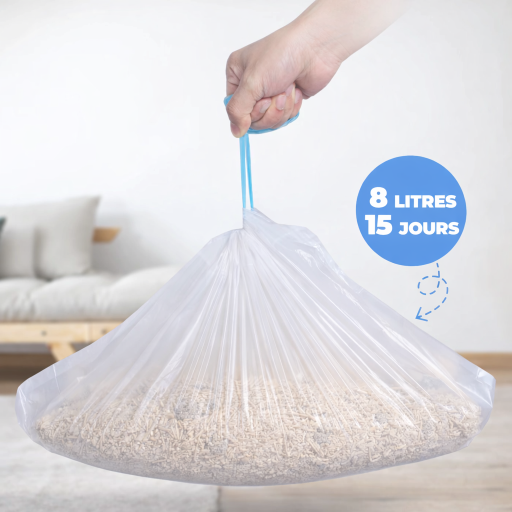 Sacs de rechange CATLIRA™ - mise en situation pour litière autonettoyante